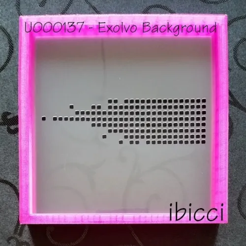 Background for Exolvo logo custom stencil